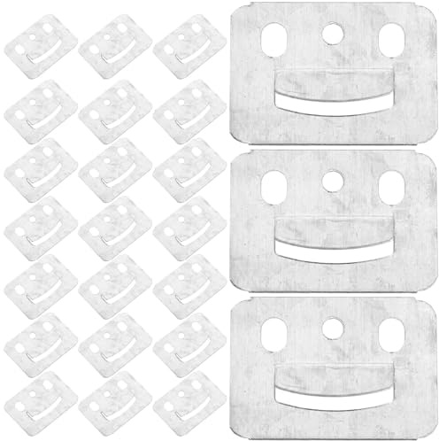 BESTYASH 100 Pièces Clips Galvanisés en Zinc pour Fixation de Panneaux Muraux, Robustes et Faciles à Installer, pour Supports de Cadres et Meubles Suspendus