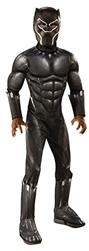 Rubies Official Avengers Black Panther, Deluxe Child Costume - Small, Age 3-4, Height 117 cm Halloween