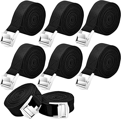Dacitiery 8 Pack 1m x 25mm Ratchet Tie Down Straps