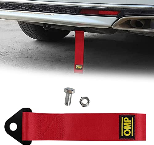 Racing Tow Belt for Cars - High Strength Nylon Tow Strap With Heavy Duty Hook - Car Trailer Rope 26X5cm, 1 Piece