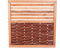 Weidenzaun MIA Natur 90x90cm mit Streifenfenster, naturbelassene Weide, Holz gebeizt