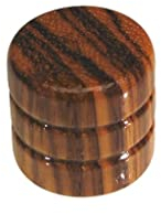 Potiknopf ML-Factory® Zebrano Holz, für 6mm Riffelachse