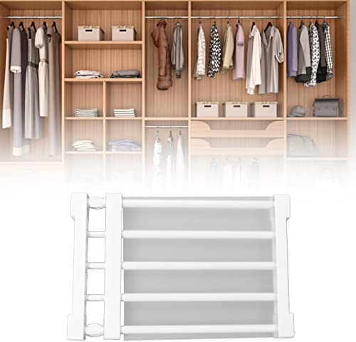 Topyond Estante De Tensión para Armario, Estante De Almacenamiento Expandible, Organizador De Gabinete Sin Clavos, Estantes Separadores para Armario, Cocina, Baño(38-55cm)