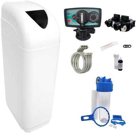 Adoucisseur D'eau 20l Vanne Fleck 5600 Mv Complet Bac Blanc - Kit Essentiel