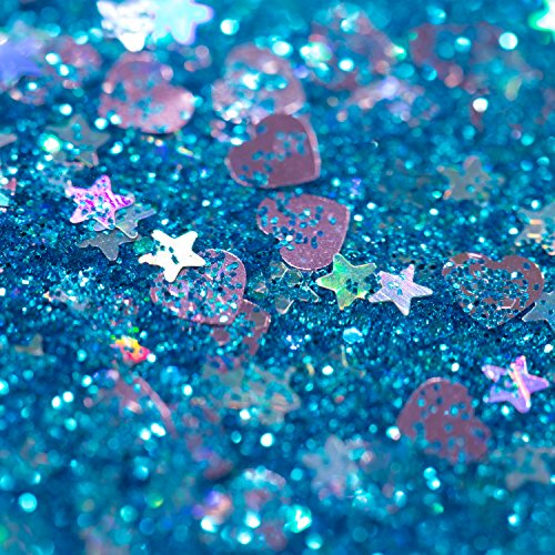 COTDINFOR Hülle für iPod Touch 7 mit 360° Ring Ständer,Flüssigkeit Glitzer Stoßfest Fließend Glänzend Magnetische Auto Halterung Stoßfestes Cover Handyhüllen für iPod Touch 5/6 Love Blue YBWTZH.