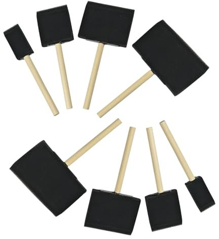 8 Stück Schwammpinsel,Schaumstoffpinsel für Malschwamm,Schaumstoff Pinsel für Kinder,Schwamm Malen Malutensilien,Malschwammstempel Malzubehör,Handwerk Färbung für DIY Bastelprojekte Zeichnen(4 Größen)