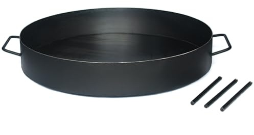 Genérico Disque Arado Poêle à paella Argentine en acier au carbone pour cuisiner plat Plusieurs tailles avec pieds amovibles Nic Store BBQ (40 cm)