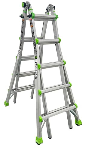 Louisville 22-Ft Reach Aluminum Multipurpose Ladder, Type IA, 300-pound Load Capacity, L-2099-22