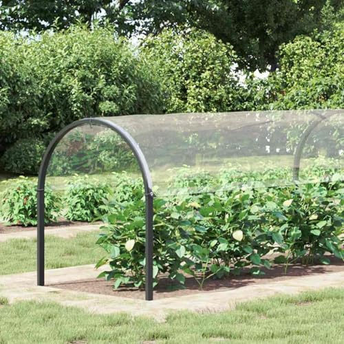 Växtskydd med öljetter 2 x 5 m PVC transparent vattentätt med nylonrep och aluminiumöljetter, mångsidigt skydd för trädgårdsbädd, uppbädd, barkmulch och ogrässkydd