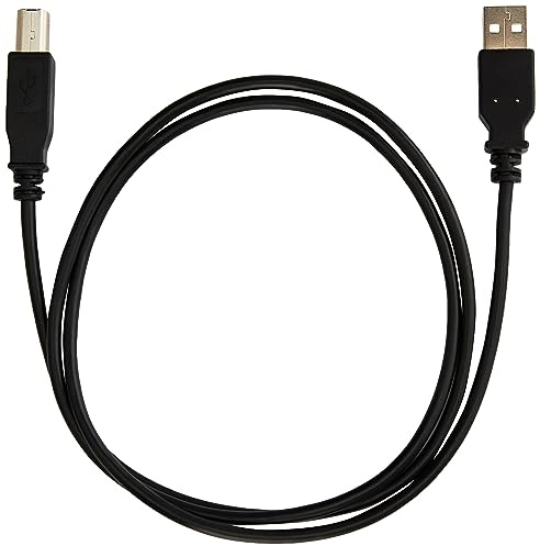 PremiumCord Câble USB 2.0 Haute Vitesse M/M 1 m, A Mâle vers B Mâle, Câble de Connexion USB pour Scanners Etc., Double Blindage, AWG28, Couleur Noir, Longueur 1 m