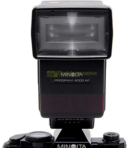 Minolta 4000AF Professional Flash for SLR Cameras Analog LCD Display
