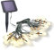 Esotec Solar Lichterkette 20 LED mit Glasfläschen - Lichtfarbe warmweiß 3000K - großes Solarmodul - Kabellänge 8 m - Lichterkette Garten Party Dekoration Solarleuchte, 102187