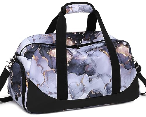 JIANYA Kids Overnight Duffle Bag Girls Boys Sport Gym Bag with Shoe Compartment & Wet Pocket, Carry On Weekender Travel Bag for Kid Girl Boy