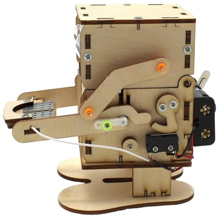 Oshhni Kits d'expérimentation Scientifique en Bois, Bricolage, nouveauté, pièces d'économie, Robot, Tirelire, Puzzle 3D, Kits éducatifs précoces pour Enfants