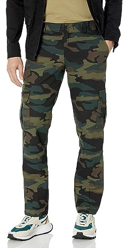 Dickies Slim Fit Cargo Pants, Hunter Green CAMO, 32 30