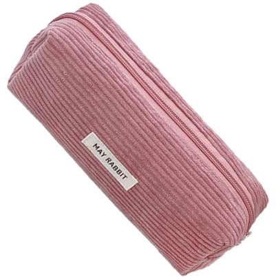 Estuche para lápices de pana, Estuche para lápices de moda,Estuche para guardar bolígrafos de papelería | Bolsa multifuncional para lápices de gran capacidad, bolsa de maquillaje de pana, bolsa de cos