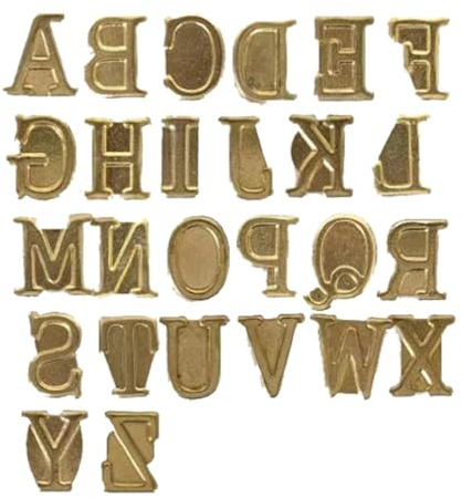 Strumento Per Stampa A Caldo Per La Lavorazione Del Legno Con Incisione 'alfabeto Ed Metallici Intercambiabili, Set Creativo Per Gli Amanti Della Tecnologia Del Fuoco | Di Branding