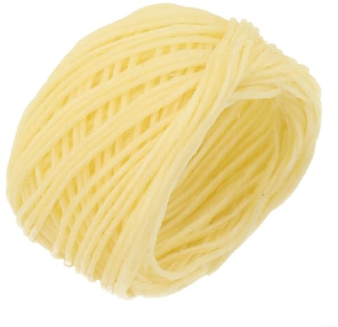 Stoppini di canapa biodegradabili con rivestimento in cera d'api biologica, 1,9 m, per candele e prodotti fatti a mano (marrone chiaro)