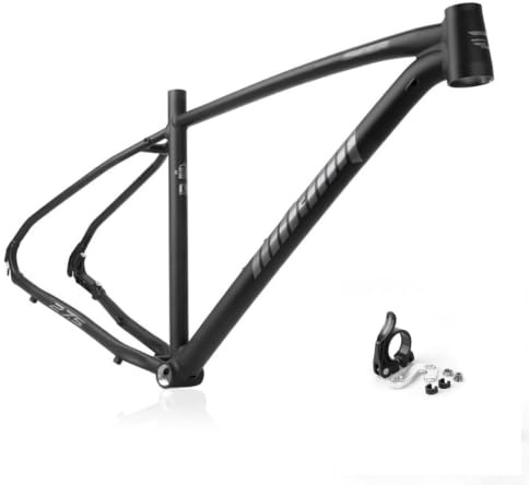 26/27,5er XC Mountainbike-ram 17/18 Hardtail MTB-rams Snabbkoppling 135mm | Cykelram Aluminiumlegering Skivbromsram, BB68mm(Schwarz,18)