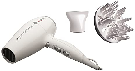 Gama Italy Professional Phon Diamond Ion Asciugacapelli leggero e silenzioso, con ioni attivi