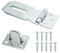 SZXMDKH Door Padlock Hasp, 3 Inch Stainless Steel Hasp and Staple Shed Lock Latch Heavy Duty Gate Security for Window Cabinet Pet Cage Crate,Silver