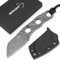BÖKER PLUS® Kazhan Neck Knife - feststehendes EDC Neck Knife mit 5,7 cm D2 Sheepfoot-Klinge - Backup Halsmesser mit Kydex-Scheide - EDC Nackenmesser mit Kugel-Kette