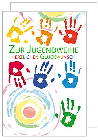 Edition Seidel exklusive Premium Karte zur Jugendweihe mit Umschlag. Glückwunschkarte Grusskarte Jugendweihe einzelne eine Karte Junge Mädchen Karte (JW118 SW022)