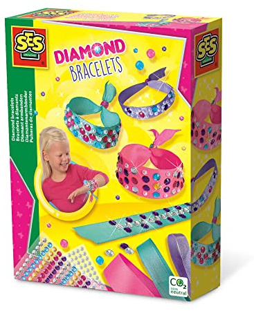 SES Creative 14746 Diamantenarmbänder, Blau,Lila,Rosa,Silber