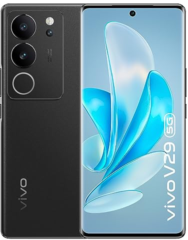 vivo V29 5G Smartphone, 120Hz AMOLED 6.78 Pulgadas 3D Pantalla Curva, 8GB + 256GB Teléfono Móvil Android, 50MP OIS Anti-Shake Cámara, 80W FlashCharge Teléfono, Negro