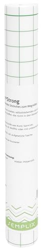 Filmoplast® Strong selbstklebendes, ausreißbares Stickvlies zum Fixieren von druckempfindlichen Stoffen (Kord, Samt, etc.) (weiß, 33 cm x 4,9 m)