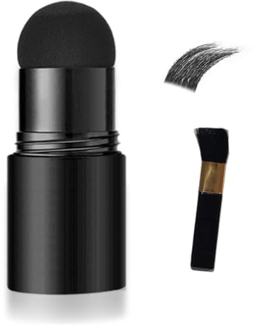 siduytin Men Beard Instantly Filler Powder Hair Patches Enhancer Coloring Coverage Makeup Home Travel Pen Dye Accessories, Black