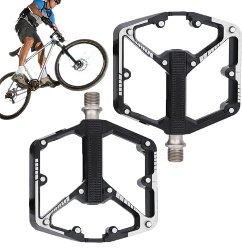 Pedali per bici da corsa | per bicicletta in alluminio DU, pedali larghi appositamente progettati per mountain bike, per attività all'aperto, escursioni, ciclismo, guida, viaggi, allenamento