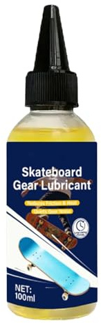 Lubrificante Cuscinetti Skateboard – Lubrificante Levigante Portatile 100ml – Olio lubrificante per skateboard | Per Rollers e Fingerboard Esterno Fuori Cortile e Giardino