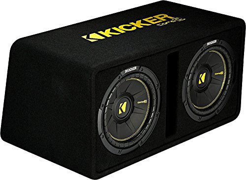 Kicker 44DCWC102 Dual Bass Reflex Box DCOMPC102 Black