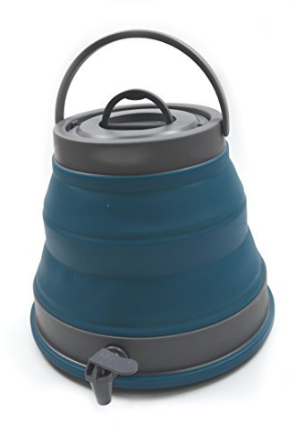 SAMMART 12.5L Portable Water Carrier,Collapsible Water Container, Emergency Cube Water Carrier, Outdoor Water Storage for Camping Hiking Climbing Backpacking (Deep Blue)