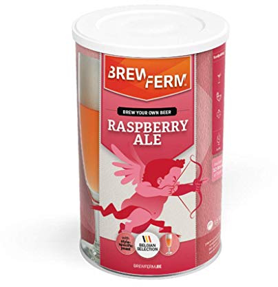 Brewferm - Kit de bière Raspberry Ale - Kit Biere a Faire soi Meme - 12 litres - Bière rafraîchissante à l'arôme délicieusement délicat de Framboise