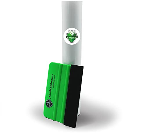 AlphaShield - Pellicola protettiva per la vernice di auto, moto e biciclette, trasparente, autoadesiva, protezione per bordo di carico e del telaio