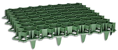 Wohnkult Stella Green Lawn Grid 50 x 50 x 4 cm (10 Pieces) - Modern Style - Polyethylene Polypropylene Mixture - Green