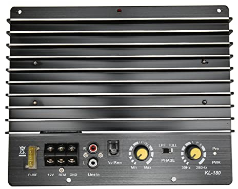 1000W Car High Power Amplifier Amp Board, PA 80D, Professional Subwoofer Plate Amplifier for Car Speaker, 12V Multiple Protection Aluminum Alloy