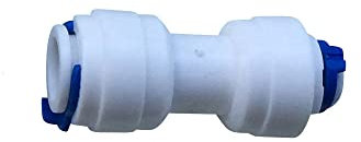 1/4 Push Fit Pipe Fittings for American Fridge and RO Unit Elbow, Tee Piece, Connectors, Valve, Tap Adapters etc (1, Reducer 3/8 to 1/4)