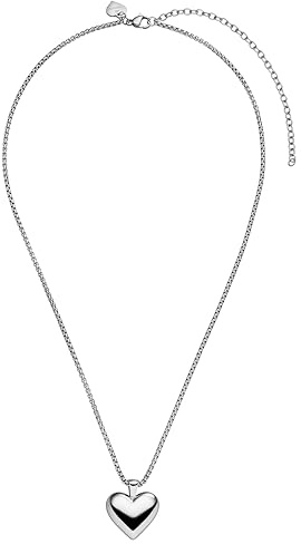Purelei Lovebird Kette (Roségold) – Elegante, verspielte Halskette – Edelstahl – schöne Damen Kette mit Herzanhänger – Hawaiianisch inspiriert & wasserfest