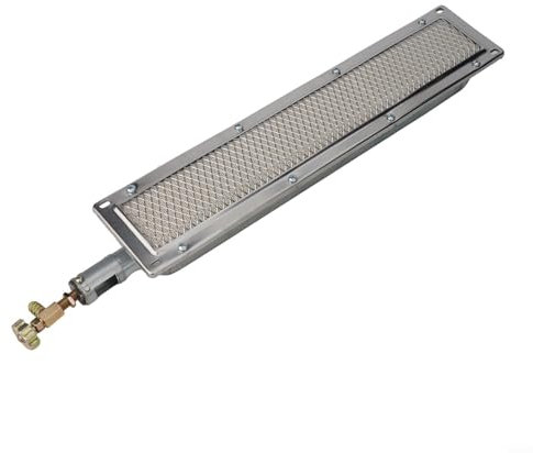 Besshepplo Quemador de cerámica infrarrojo para barbacoa, parrilla de gas de cerámica portátil de metal, quemador lateral de repuesto para barbacoa parrilla de gas, quemador de cerámica infrarrojo