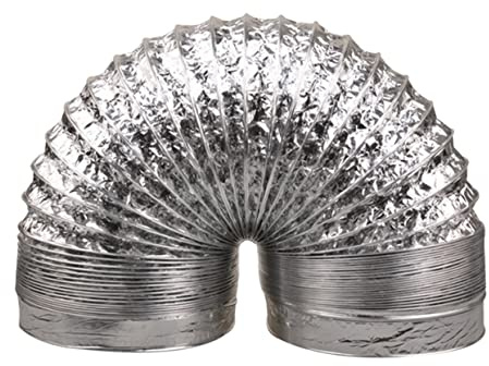 FUTUREORYY Manguera de Ventilación Aluminio Grueso Resistente al Calor Tubo Flexible para Extractor Hvac Cocina Baño Invernadero