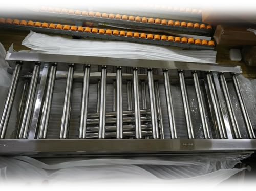 Transportador de rodillos portátil ligero para ruedas de patín, transportador de acero inoxidable de 10 m, mesa plegable sin alimentación para uso industrial