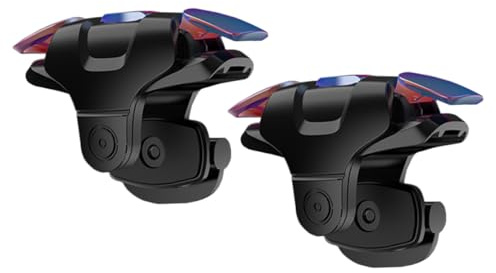 Kisangel Impugnatura di Gioco per Cellulari, Accessori Gaming Pratici Cuscinetti Antiscivolo in Silicone, Grilletto per Controller Mobile, per Appassionati di Giochi su Smartphone, Colore