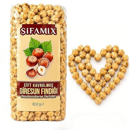 Nocciole Turche Premium di Giresun – Doppia Tostatura per un Gusto Intenso e Croccante – Senza Sale Aggiunto – Ideali per Snack, Cucina e Pasticceria (1 confezione)