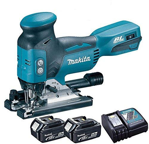 Makita DJV181Z 18V LXT Li-on Brushless Jigsaw with 2 x 5.0Ah BL1850 Batteries & Charger