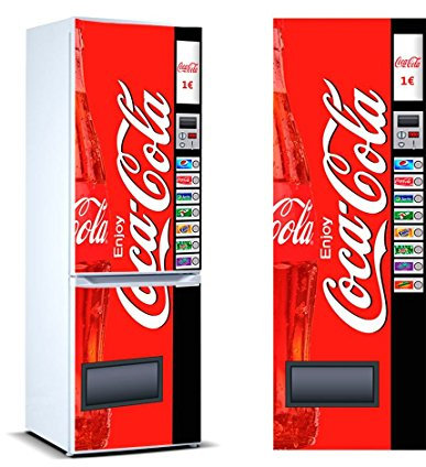 Stickers Fridge Wrap Cover for Vinyl Modern Vending Machine Several Sizes 200 x 60cm | Strong Adhesive and Easy Application | Decorative Adhesive Sticker with Smart Design