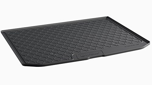 Gledring Rubbasol (Rubber) Trunk mat compatible with Audi A3 8V Sportback 2012-2020 (Upper variable floor), Black