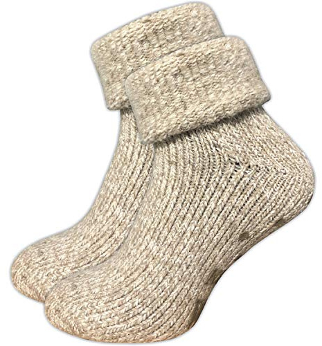 GAWILO Chaussettes antidérapantes pour femmes avec ABS | (1 ou 4 paires) | | Chaussettes douces, moelleuses & chaudes en laine avec picots | Chaussettes pour pantoufles